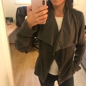 Cross button light weight jacket